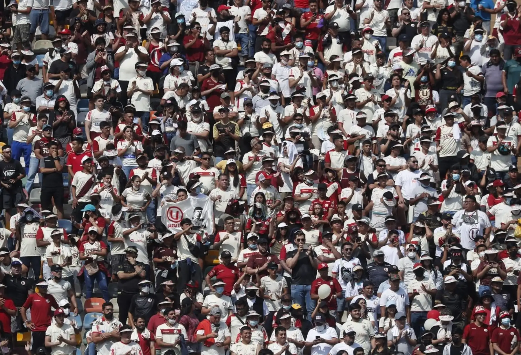 Previas al clásico entre Alianza Lima y Universitario en el Estadio Monumental. 
Foto: ANDINA/Renato Pajuelo