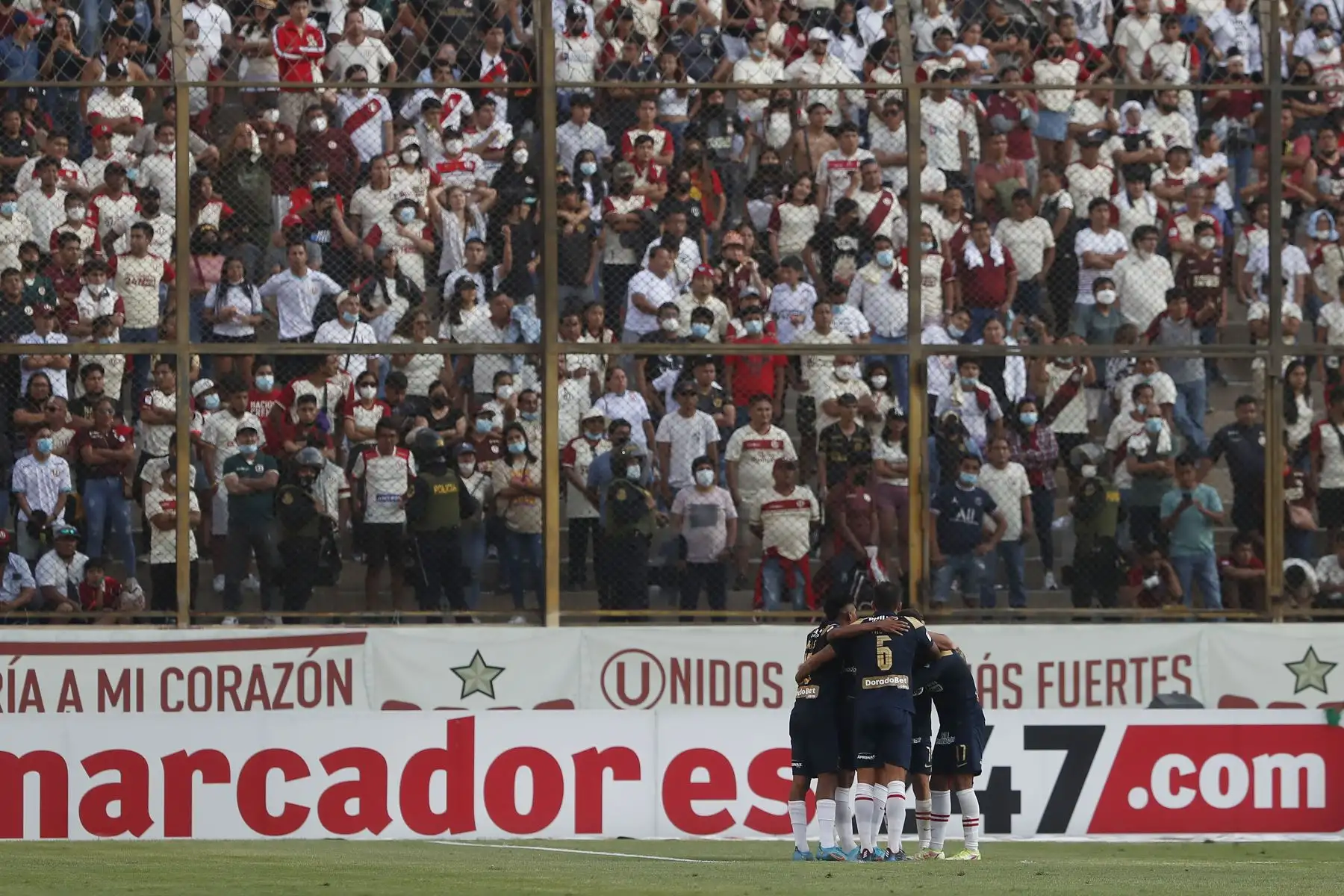 Hernán Barcos de Alianza Lima celebra su gol en el clásico de fútbol peruano por la jornada 10 de la Liga 1 en el Estadio Monumental de Ate.
Foto: ANDINA/Renato Pajuelo