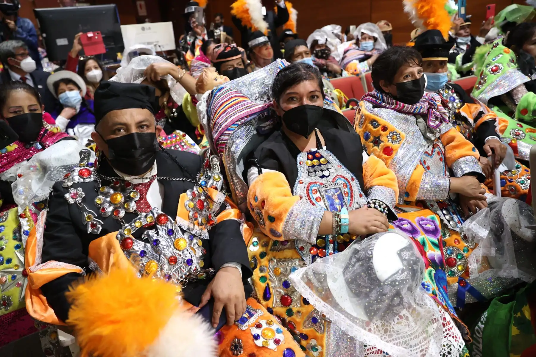 Presidente Pedro Castillo lidera ceremonia de reconocimiento como Patrimonio Cultural de la Nación a las danzas Chonguinada de Junín y Chunguinada Cerreñas de Pasco.
Foto: ANDINA/Prensa Presidencia