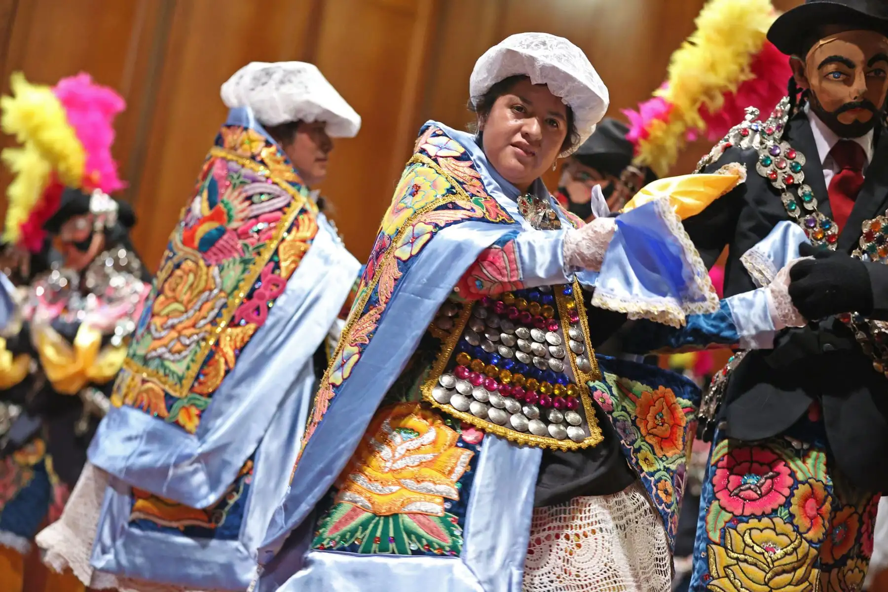 Presidente Pedro Castillo lidera ceremonia de reconocimiento como Patrimonio Cultural de la Nación a las danzas Chonguinada de Junín y Chunguinada Cerreñas de Pasco.
Foto: ANDINA/Prensa Presidencia