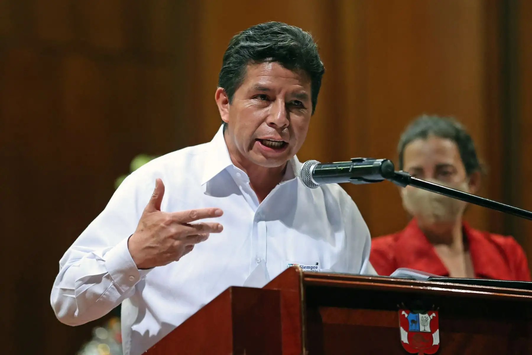 Presidente Pedro Castillo lidera ceremonia de reconocimiento como Patrimonio Cultural de la Nación a las danzas Chonguinada de Junín y Chunguinada Cerreñas de Pasco.
Foto: ANDINA/Prensa Presidencia