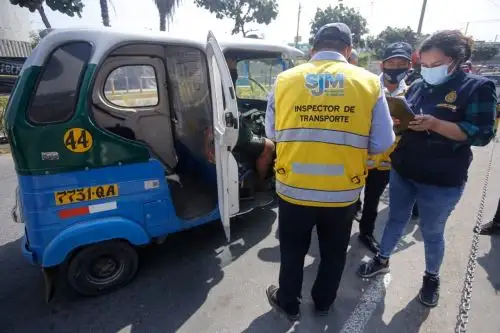 Operativo contra mototaxis informales en San Juan de Miraflores. Foto: ANDINA/Difusión