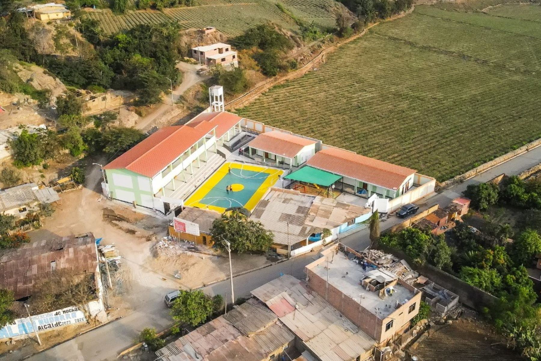 Colegio construido con recursos de la ARCC en La Libertad. Foto: ANDINA/Difusión