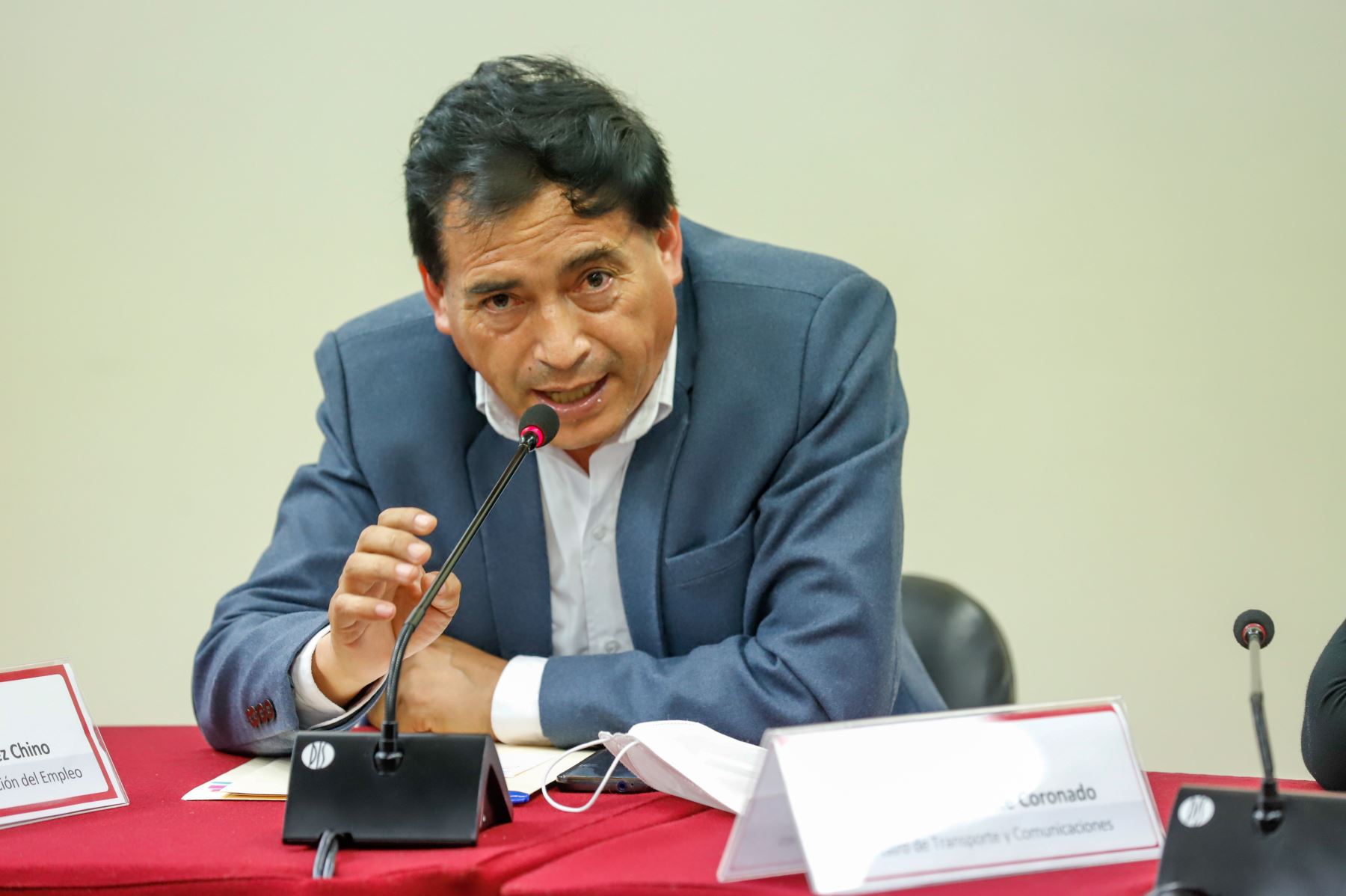 Ministro de Transportes y Comunicaciones, Nicolás Bustamante. ANDINA/Difusión