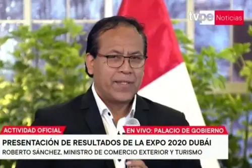Ministro de Comercio Exterior y Turismo, Roberto Sánchez.