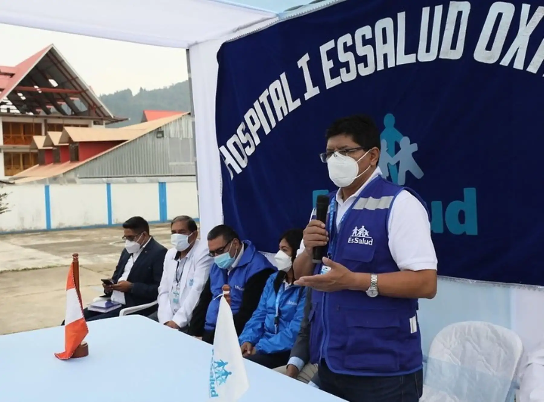EsSalud anunció la construcción de un hospital modular en Oxapampa, región Pasco, que mejorará atención de salud y beneficiará a más de 16,000 asegurados de dicha provincia. ANDINA/Difusión