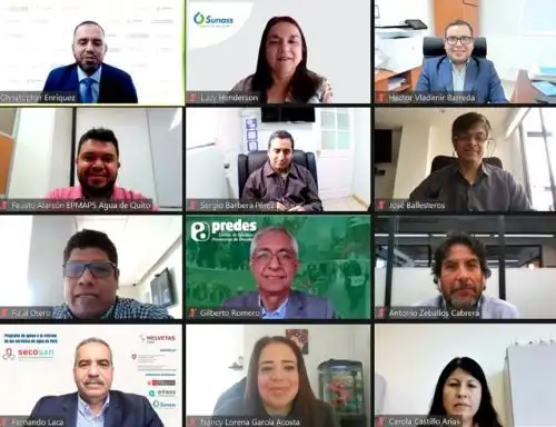 Estrategias para evitar desabastecimiento de agua fueron expuestas en el foro internacional organizado por MVCS, OTASS, Predes y Sunass. Foto: Difusión