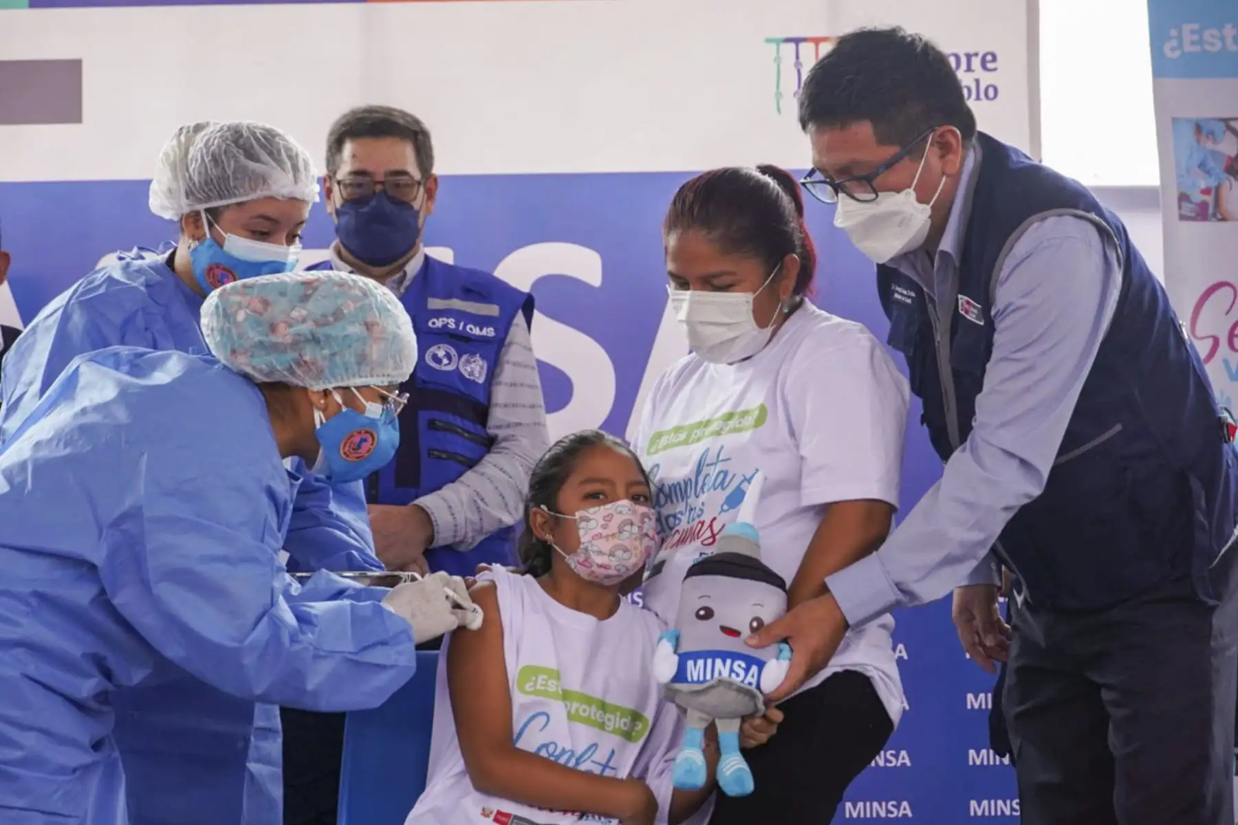 La ceremonia de lanzamiento se realizó en el Parque Zonal Mayta Cápac en SMP y contó con la participación del Ministro de Salud, Jorge López Peña, quien destacó la importancia de estar protegidos contra otro tipo de enfermedades. Foto: Difusión