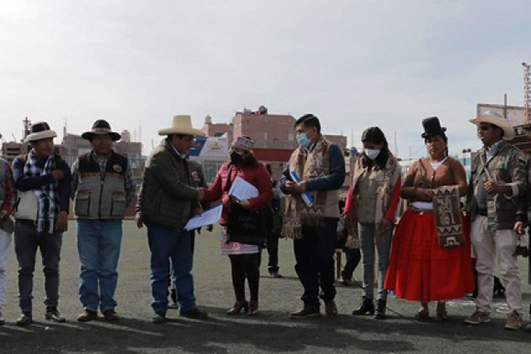 Ceremonia de incorporación de las rondas campesinas a la BDPI, en Puno. ANDINA/Difusión