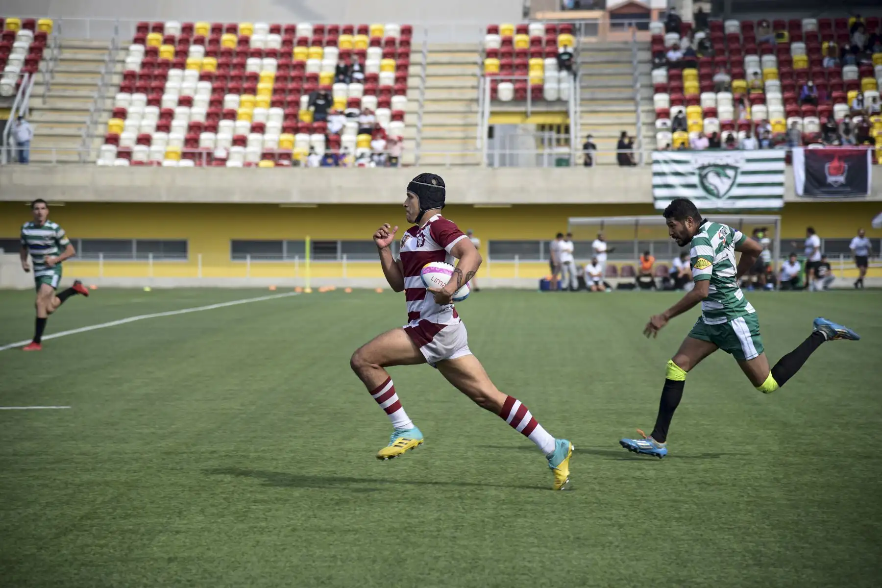 Este domingo 24 de abril se inició el Torneo Metropolitano de Rugby Región Lima 2022 en la  “Casa Tumis”, Estadio ubicado en el Complejo Deportivo Andrés Avelino Cáceres en Villa María del Triunfo, escenario diseñado para el rugby.  Foto: Legado