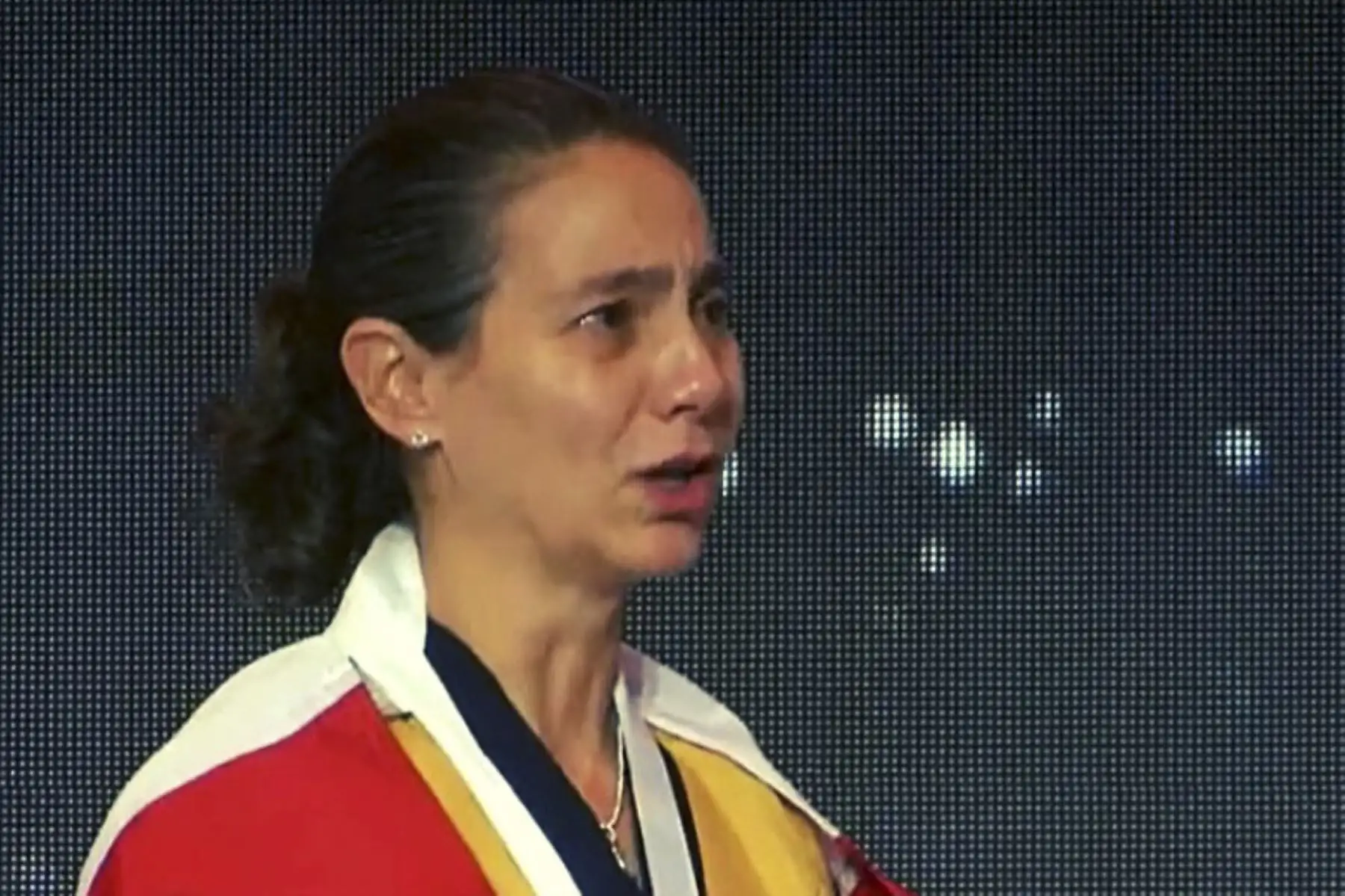 La deportista peruana, Rommy Hübner, gana la medalla de oro en el Mundial de Taekwondo Poomsae 2022, realizado en la ciudad de Goyang, Corea del Sur. Foto: Federación Deportiva Peruana de Taekwondo