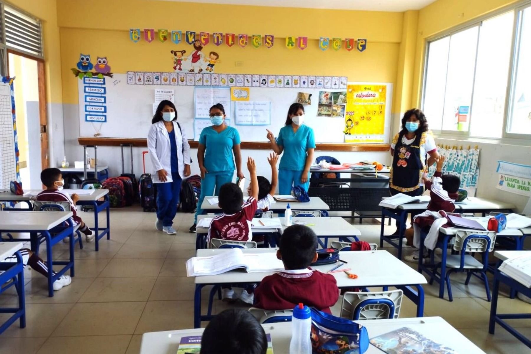 Geresa Lambayeque refuerza su estrategia para ampliar la cobertura de vacunación contra la covid-19 en la comunidad educativa. Foto: ANDINA/Difusión.