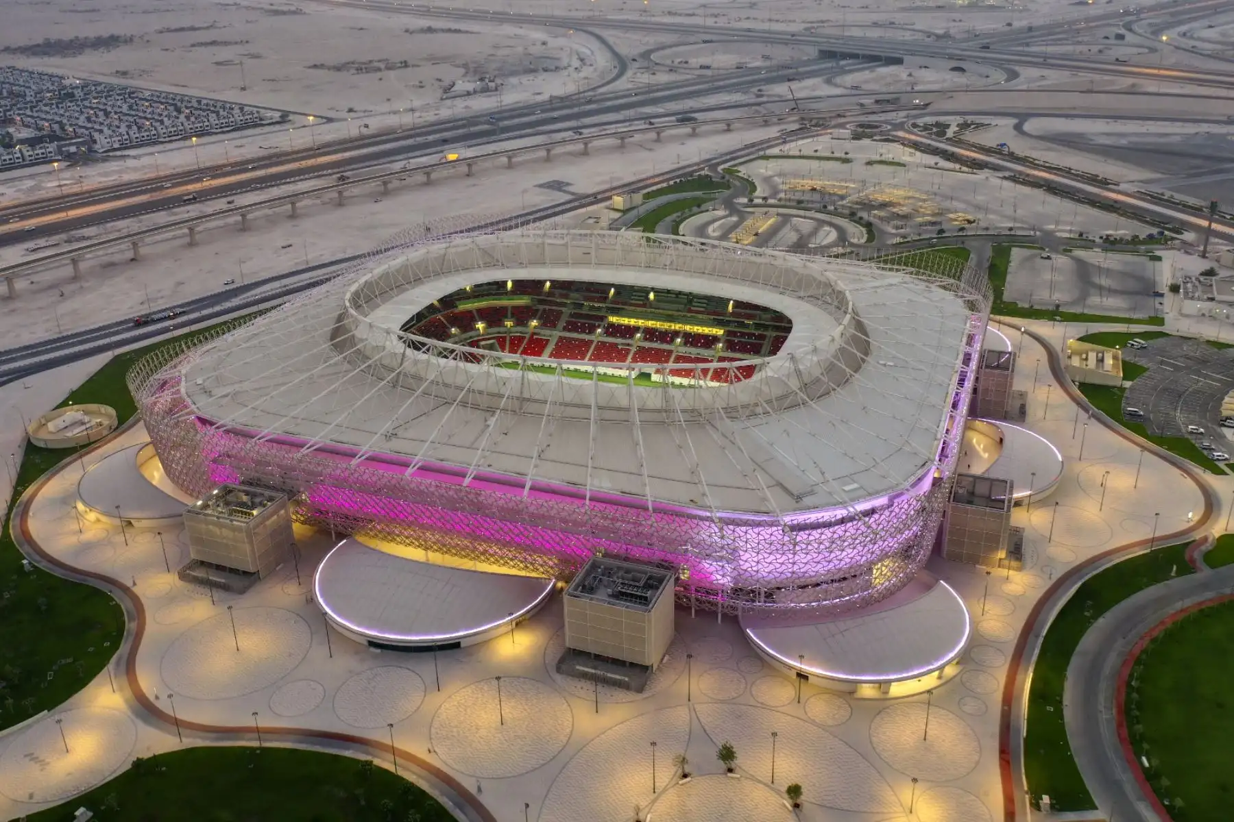 Estadio Ahmad Bin Ali en la ciudad qatarí de Ar-Rayyan. Foto: AFP