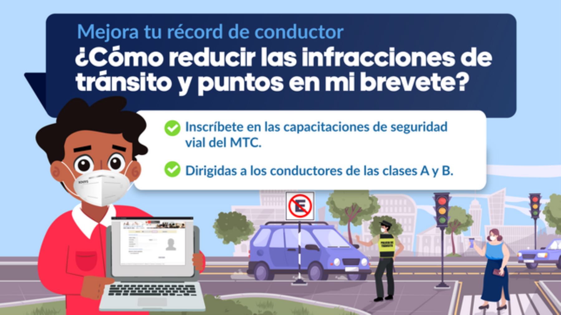 MTC realiza taller virtual sobre seguridad vial para reeducar a conductores infractores