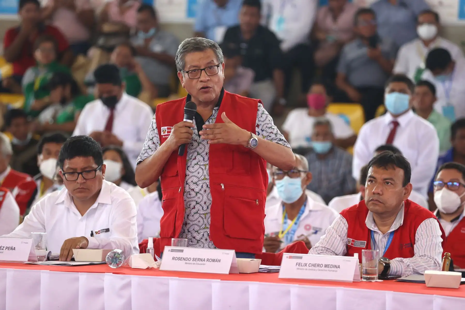 Ministro de Educación, Rosendo Serna, participó en el VIII Consejo de Ministros Descentralizado en Pucallpa, región Ucayali. 
Foto: ANDINA/ Presidencia Perú