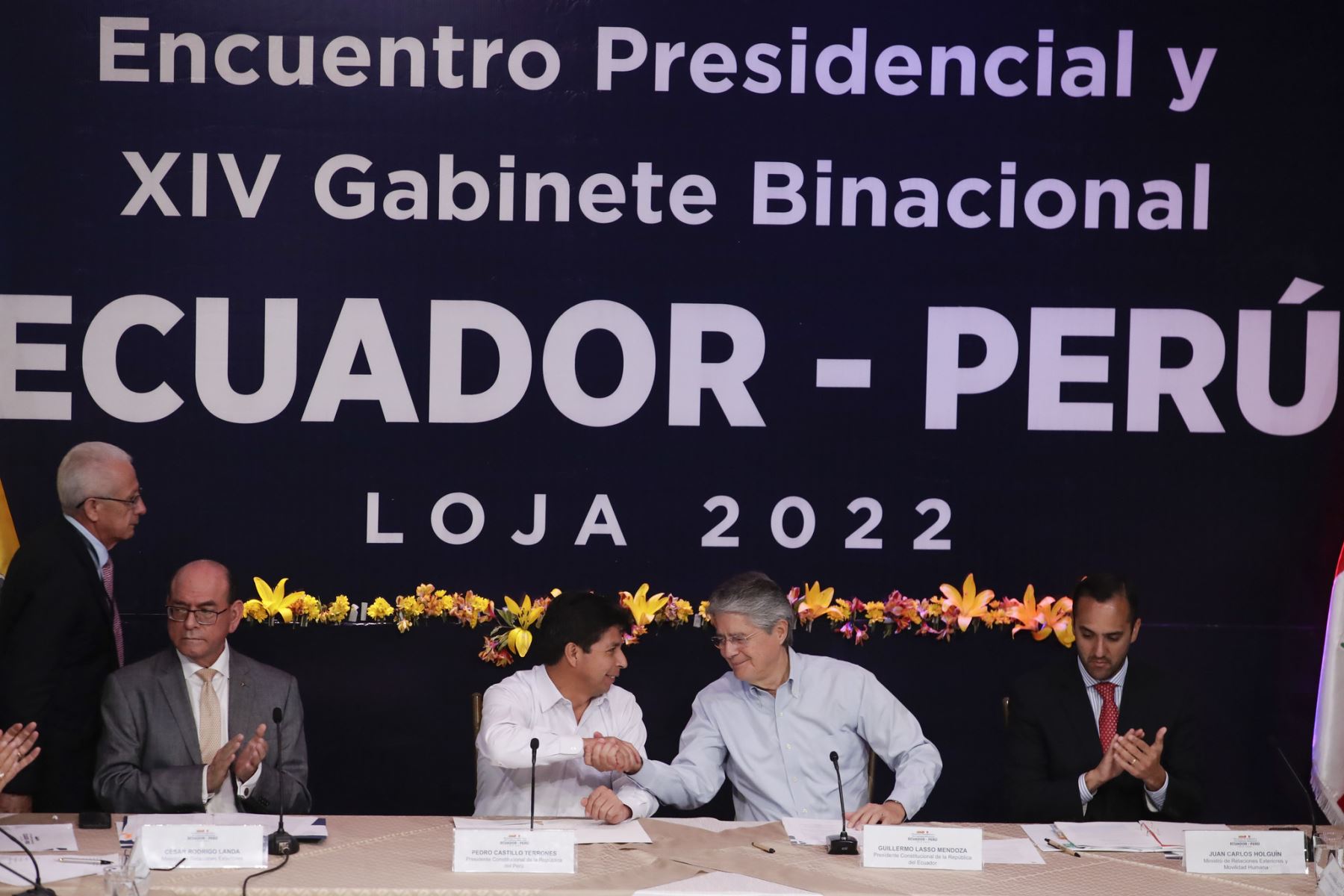 Presidentes Castillo y Lasso suscribieron declaración conjunta