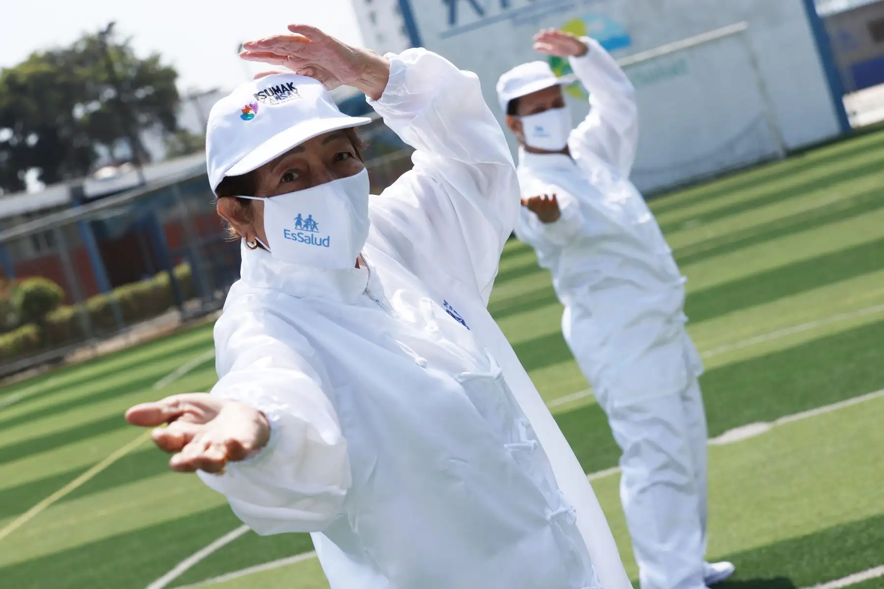 EsSalud enseña a reducir el estrés y ansiedad con milenaria práctica oriental, el tai chi, que con movimientos relajantes y armoniosos brindan beneficios para la salud. Los talleres de tai chi se dan en 67 establecimientos de EsSalud a nivel nacional.  Foto: ANDINA/Melina Mejía