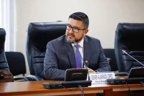 Ministro de Vivienda, Construcción y Saneamiento, Geiner Alvarado.