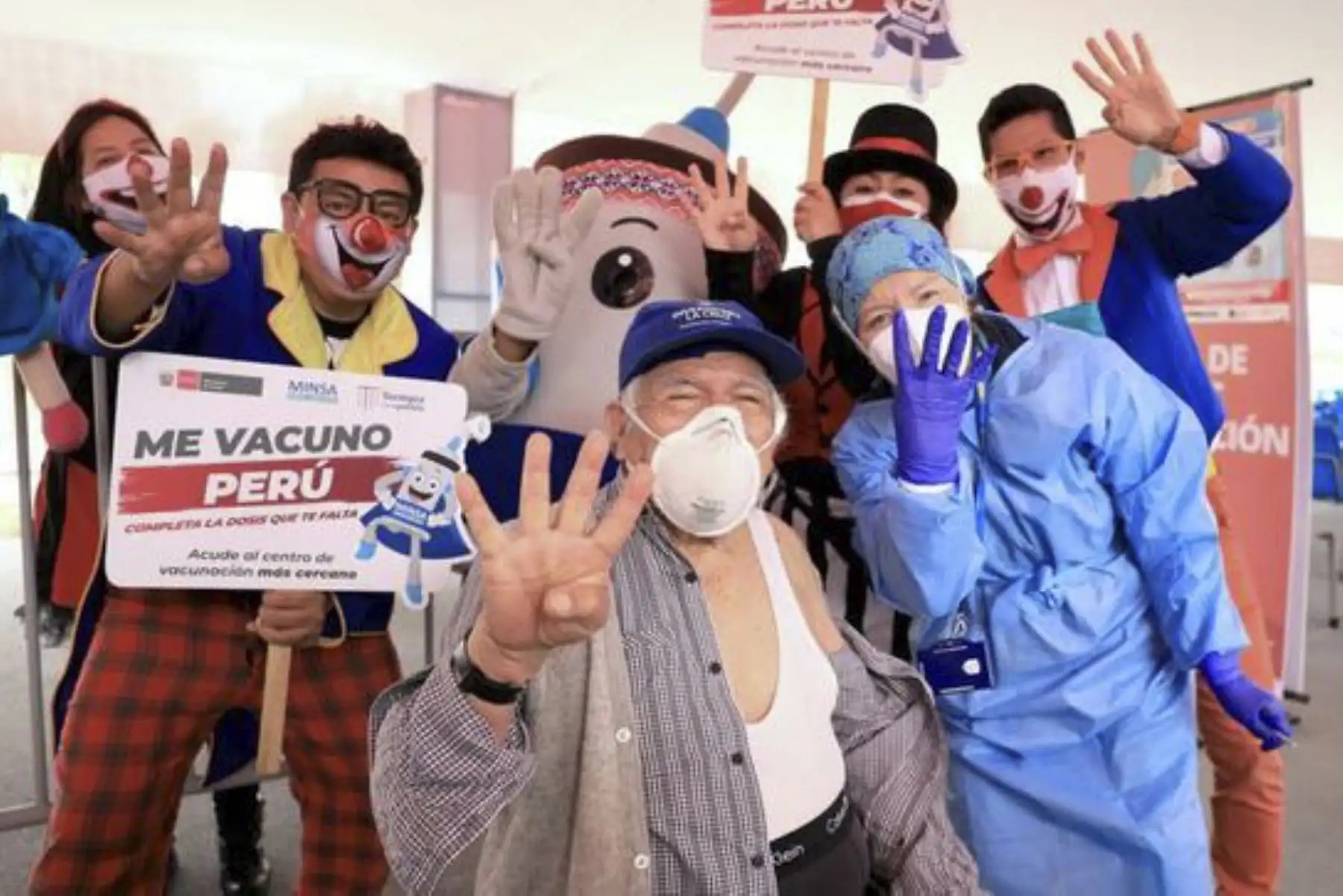 De acuerdo con Our World Data, el Perú se ubica en el tercer lugar con un 87 % de población vacunada con primera y segunda dosis. ANDINA/ Minsa