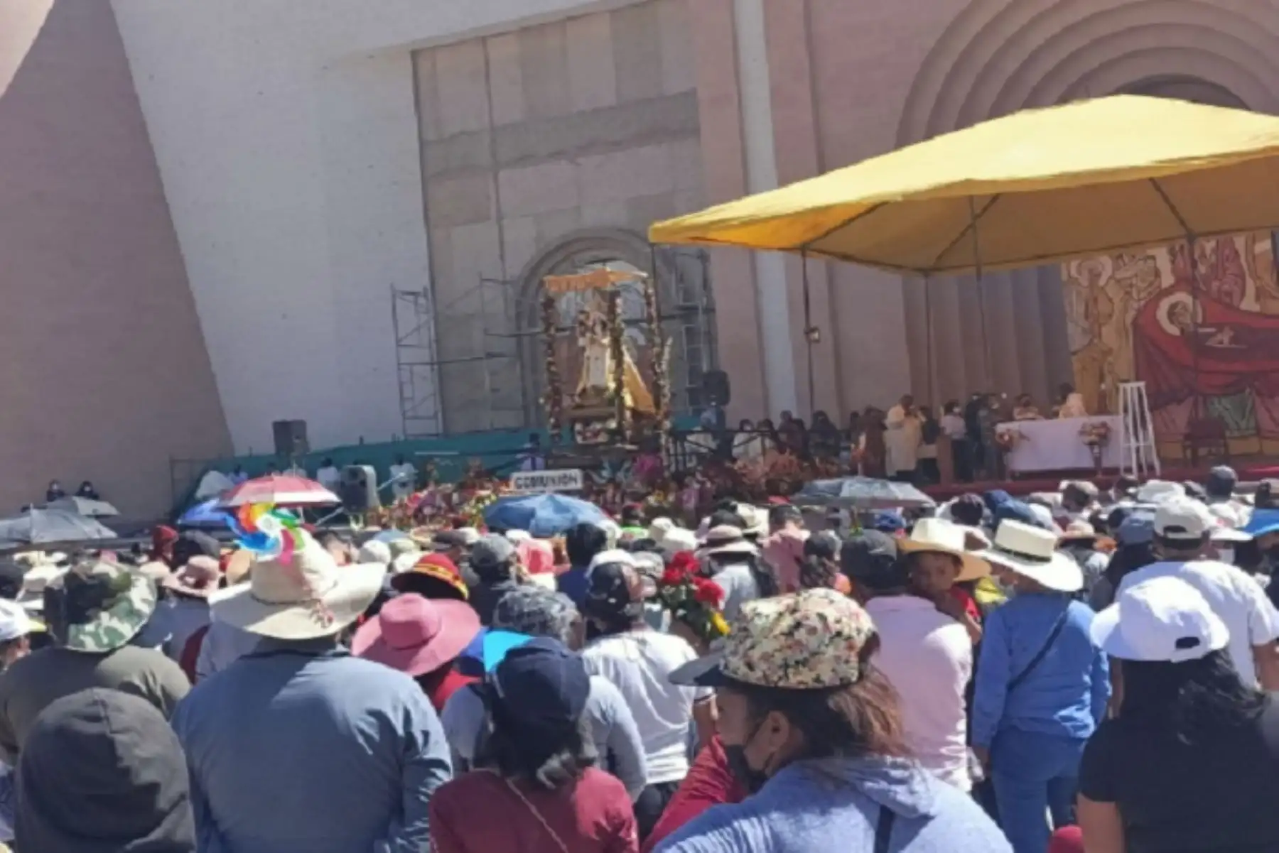 Devotos de la Virgen de Chapi en Arequipa podrán movilizarse hasta el santuario con unidades formales. Foto: ANDINA/difusión.