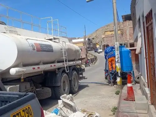 El Ministerio de Vivienda iniciará la distribución gratuita de agua potable en distrito de Ilabaya, ubicado en la región Tacna. ANDINA/Difusión