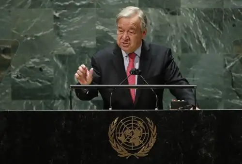 "Los países africanos, que no son responsables [del cambio climático], son a menudo las primeras víctimas", explicó el líder de la ONU. Foto: AFP