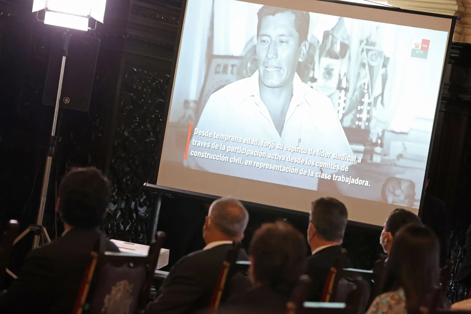 Ceremonia de Condecoración de la Orden del Trabajo 2022, organizada por el 
Ministerio de Trabajo y Promoción del Empleo de Perú, para reconocer a personas que por acciones meritorias en el campo laboral contribuyen al valor del trabajo.
Foto: ANDINA/Presidencia Perú