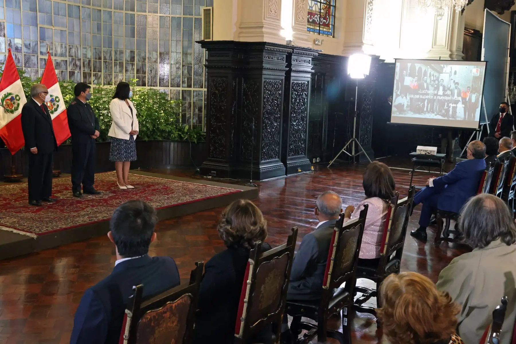 Ceremonia de Condecoración de la Orden del Trabajo 2022, organizada por el 
Ministerio de Trabajo y Promoción del Empleo de Perú, para reconocer a personas que por acciones meritorias en el campo laboral contribuyen al valor del trabajo.
Foto: ANDINA/Presidencia Perú