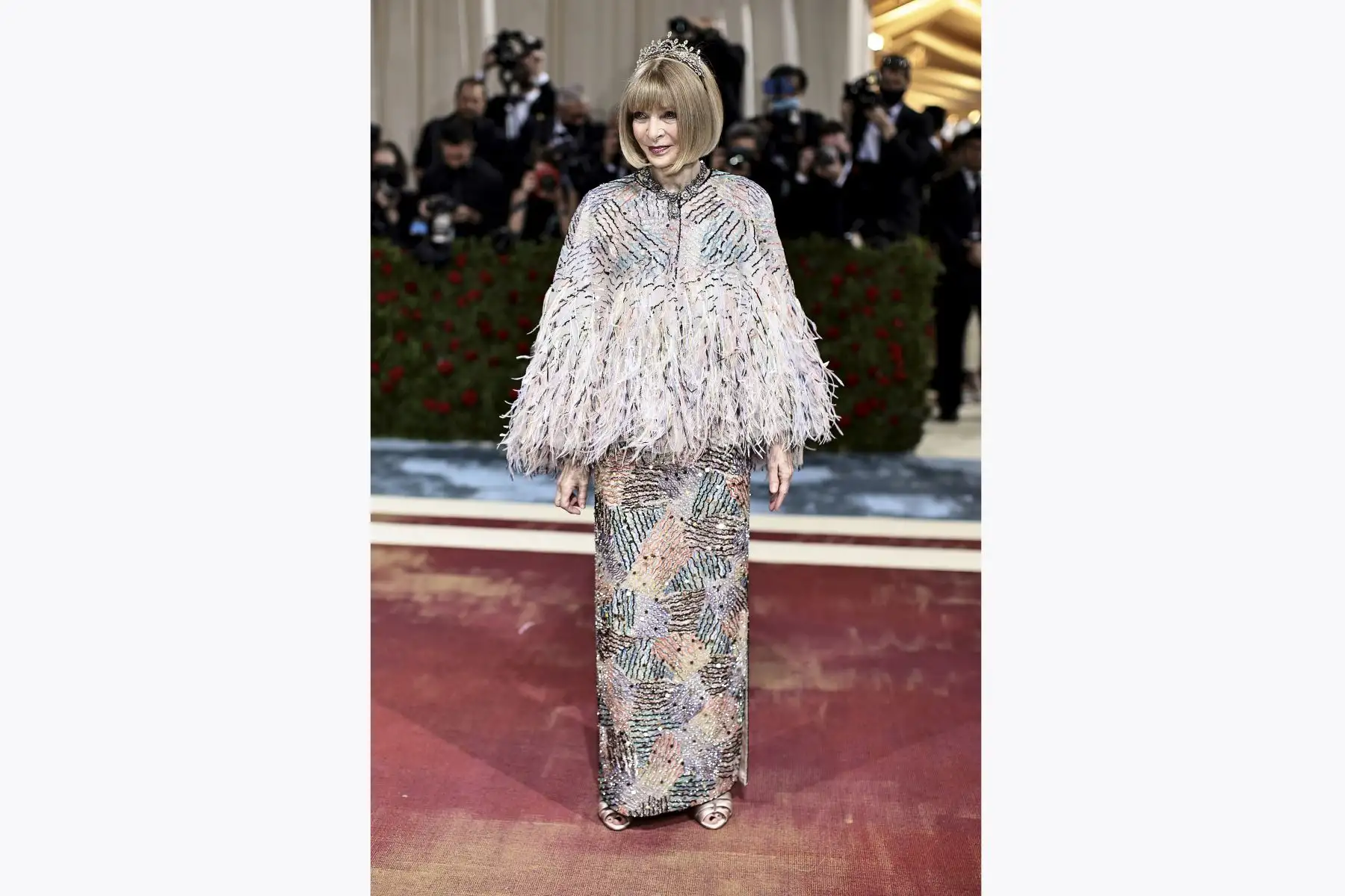 La copresidenta honoraria de Met Gala, Anna Wintour, asiste a la Gala Met 2022 que celebra "In America: An Anthology of Fashion" en el Museo Metropolitano de Arte el 2 de mayo de 2022 en la ciudad de Nueva York.
Foto: AFP
