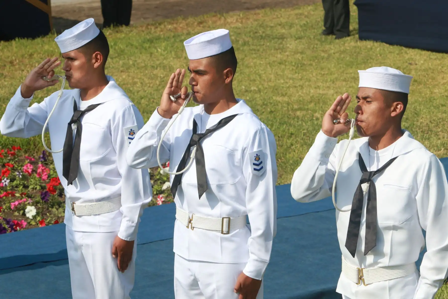La Marina de Guerra del Perú conmemora el 156 aniversario del Combate Naval del 2 de Mayo en la Plaza Cañón del Pueblo en el Callao. Foto: ANDINA/ Héctor Vinces