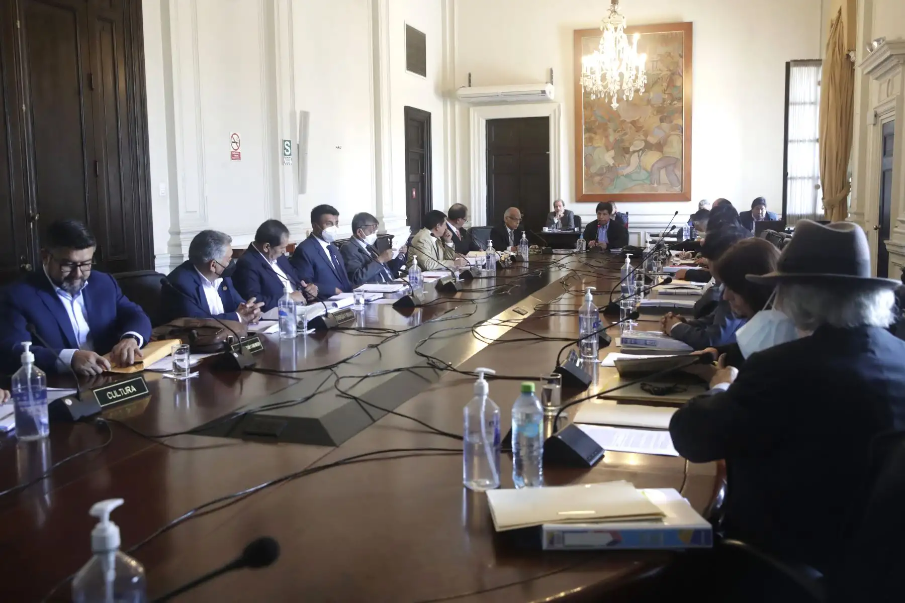 Presidente Castillo encabeza sesión de Consejo de Ministros en Palacio de Gobierno. Foto: ANDINA/Prensa Presidencia