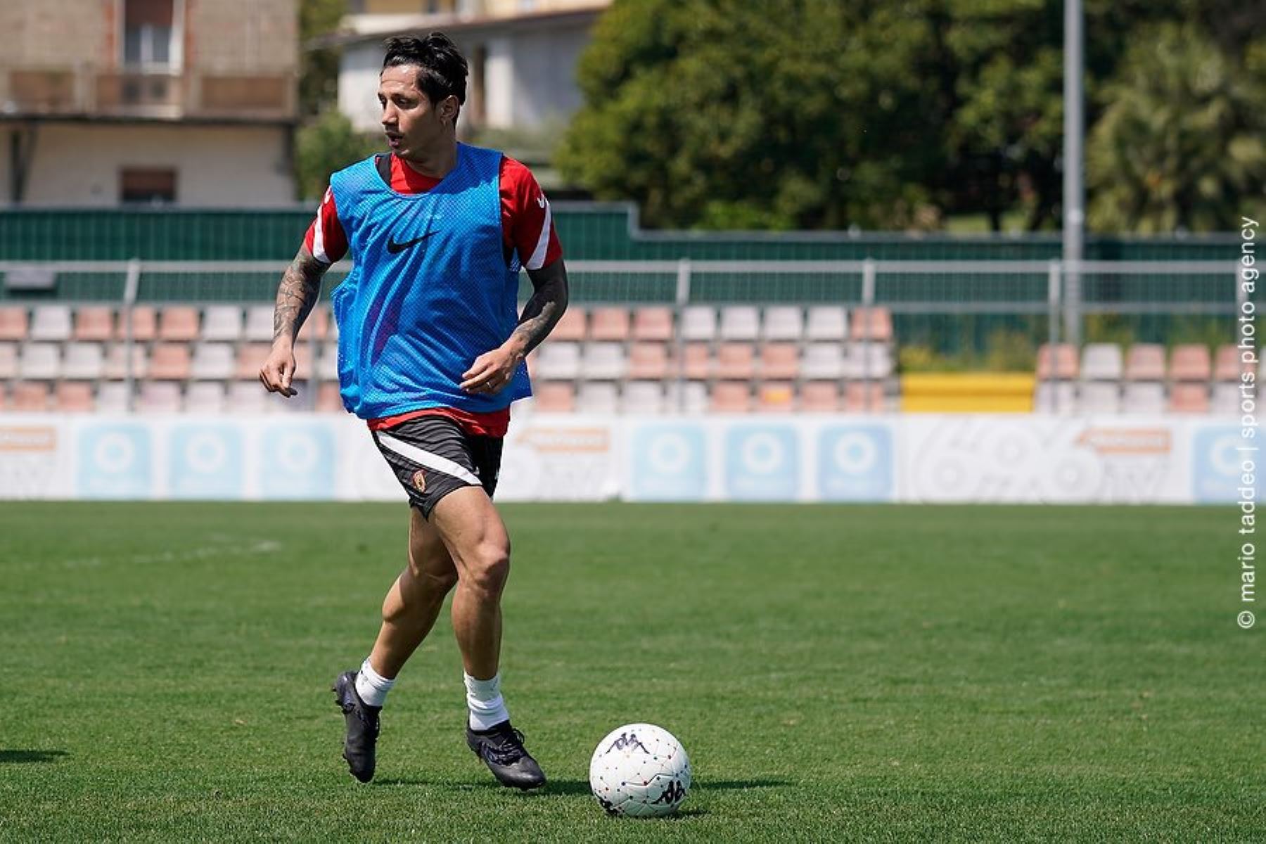 Tras varias semanas de ausencia Lapadula regresó a los entrenamientos del Benevento