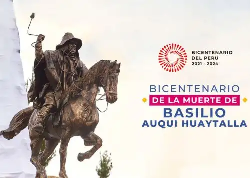 Ayacucho conmemorará mañana los 200 años de la muerte del héroe de la Independencia Basilio Auqui, líder de los morochucos. Ceremonia se realizará en la pampa de Secchapampa, donde venció a la caballería española. Foto: ANDINA/difusión.
