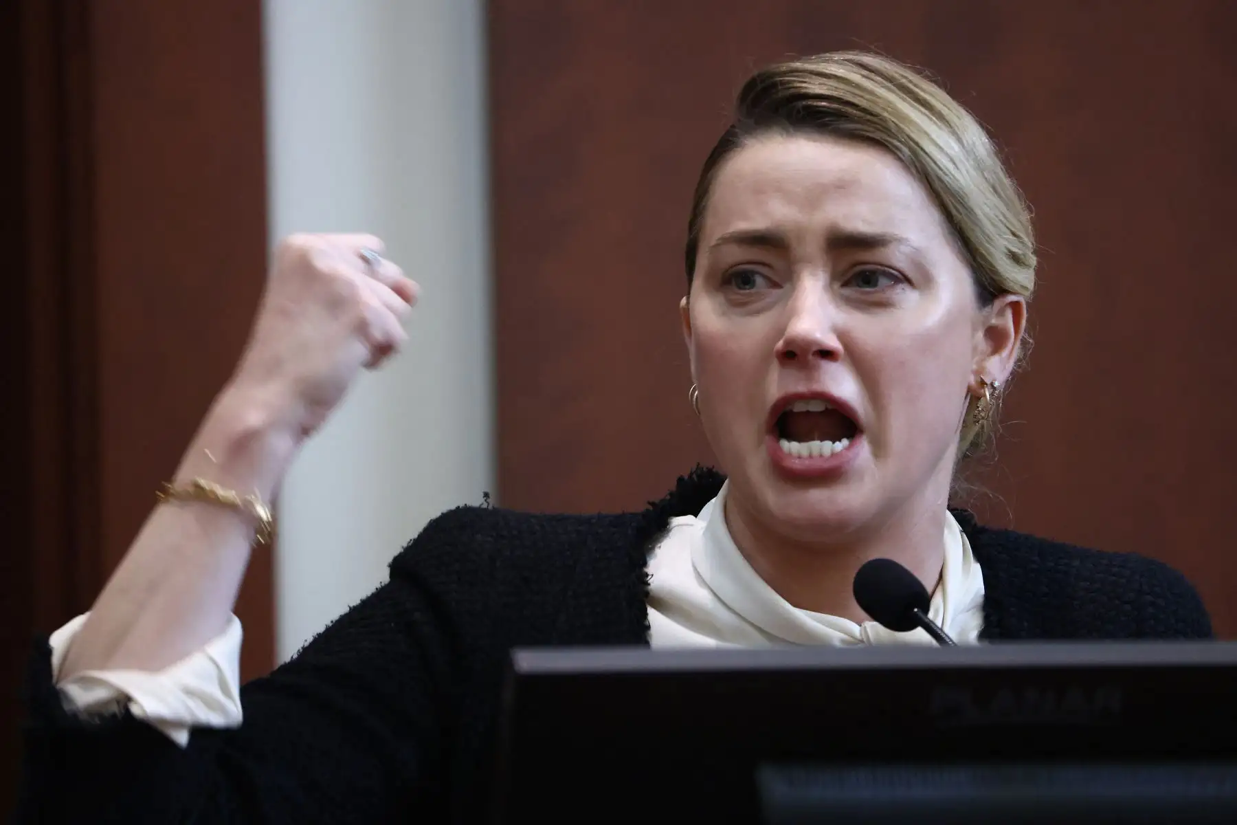 "Era el amor de mi vida", declaró Amber. "Pero también era esta otra cosa. Y esa otra cosa era horrible". Foto: AFP