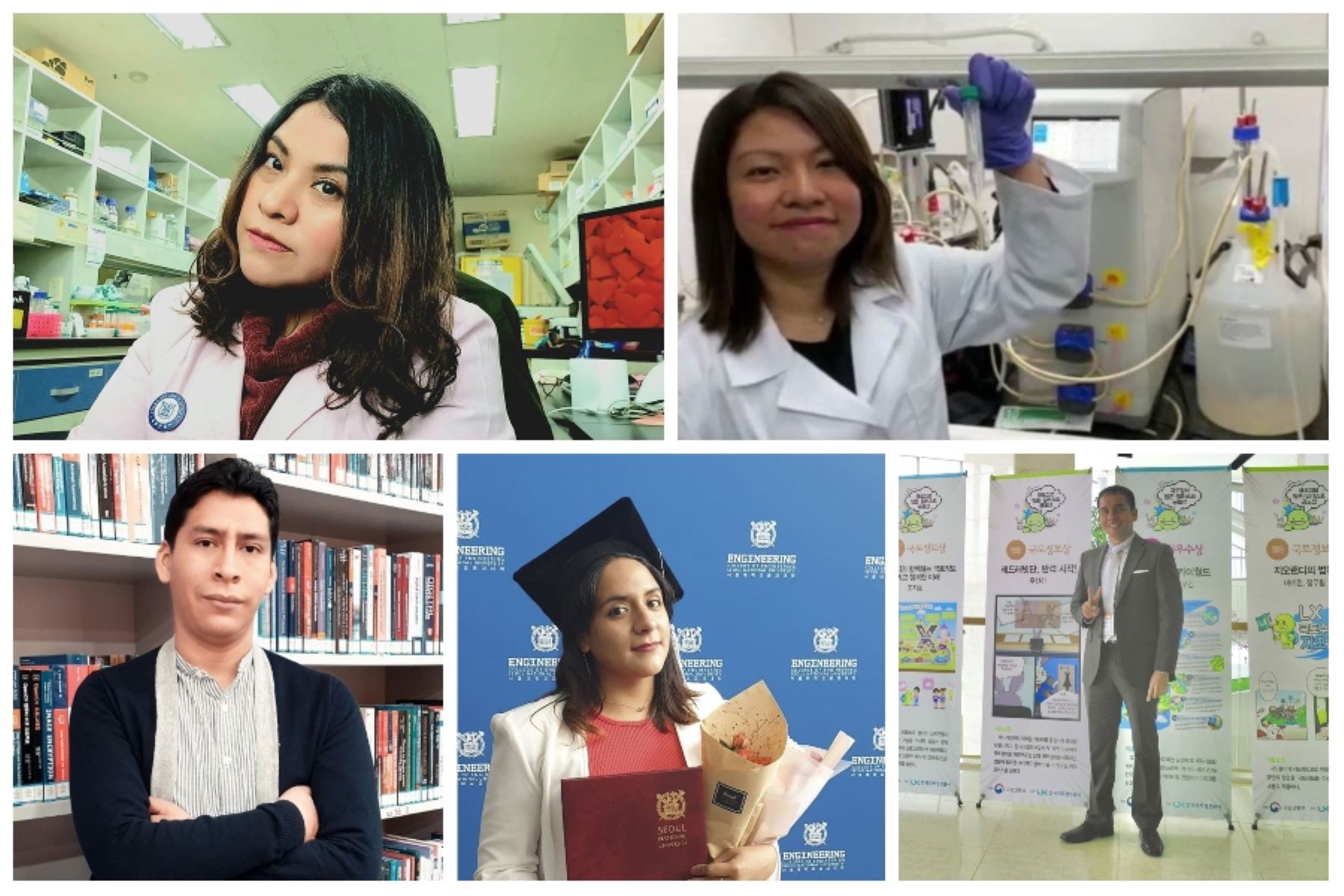 Investigadores peruanos que destacan en ciencia y tecnología en Corea del Sur