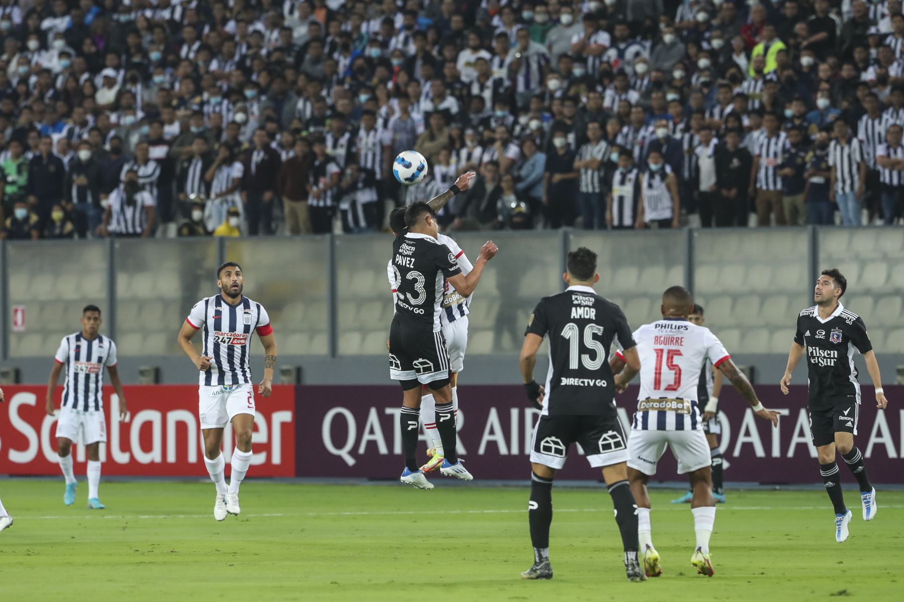Alianza Lima se enfrenta a  Colo Colo en el Estadio Nacional por el Grupo F de la Copa Libertadores 2022. Foto: ANDINA/Carla Patiño