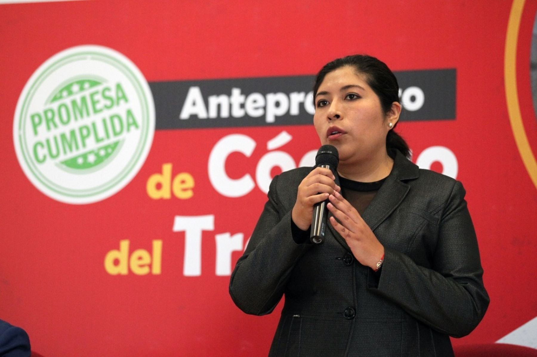 Betssy Chavez, Ministra de Trabajo y Promoción del Empleo
