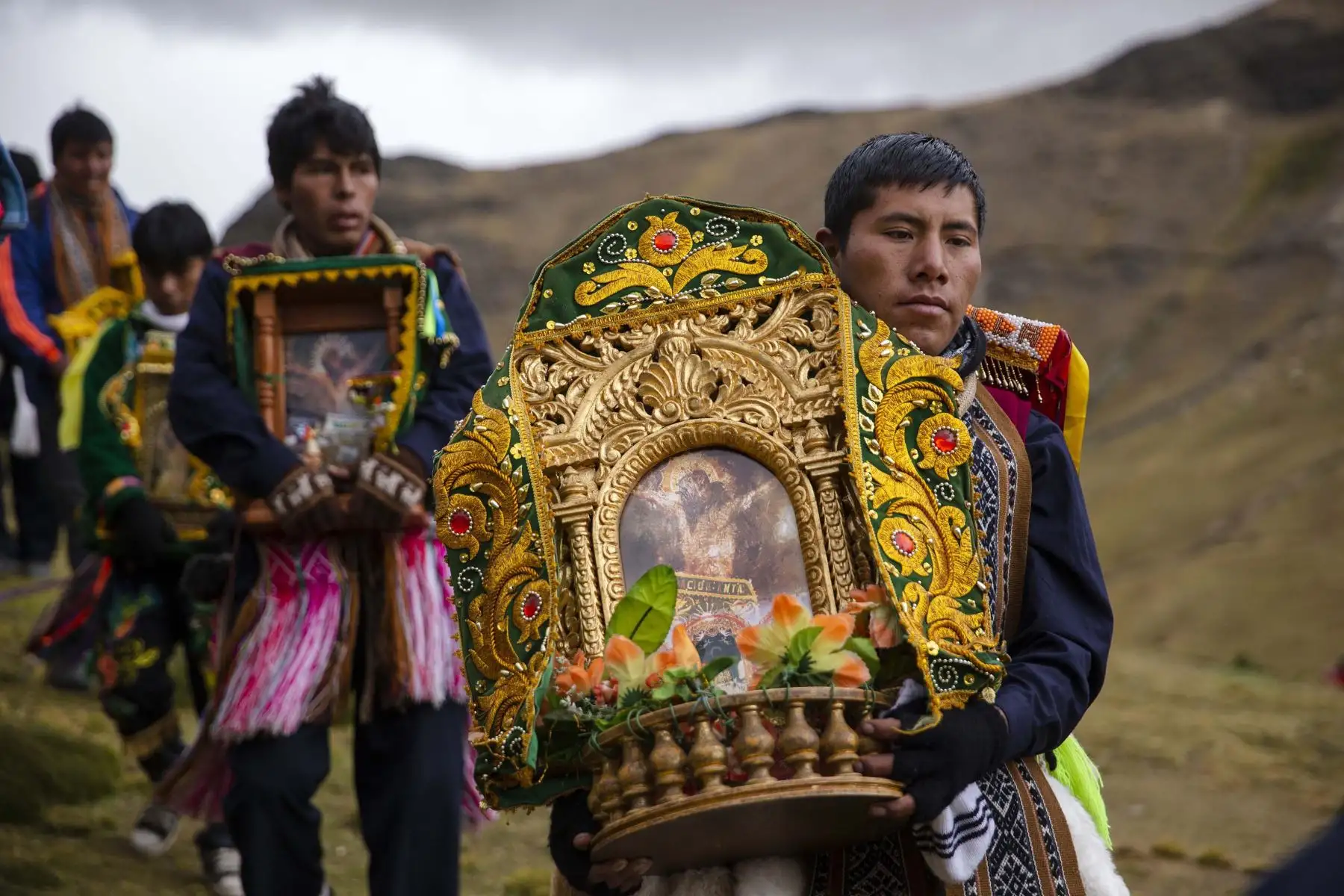 El Apu yaya es llevado por peregrinos de diversas Naciones o pueblos. Foto: Cortesía/ Miguel Mejía Castro