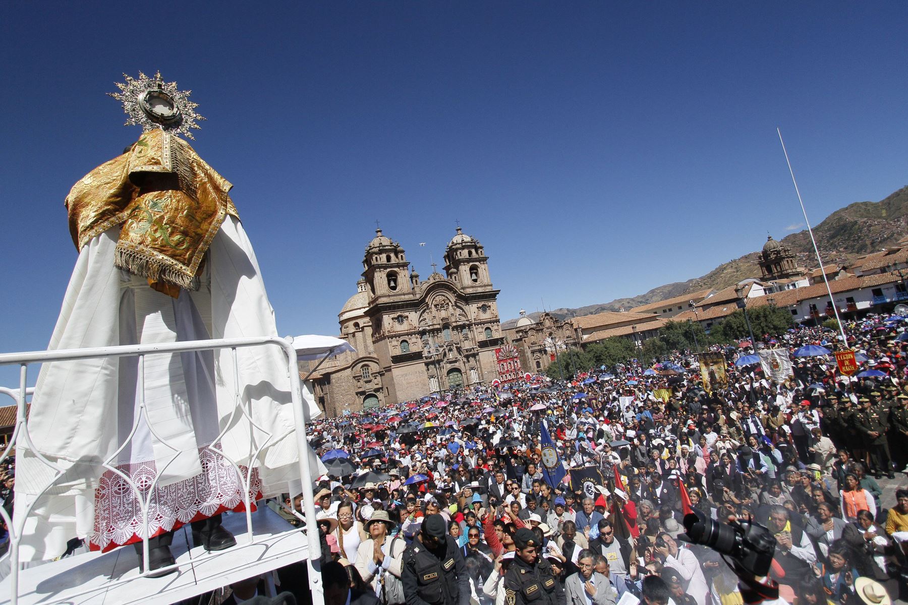 El Corpus Christi es una celebración con bastante arraigo en el Cusco, así como en otros puntos del país. Foto: ANDINA/Percy Hurtado Santillán