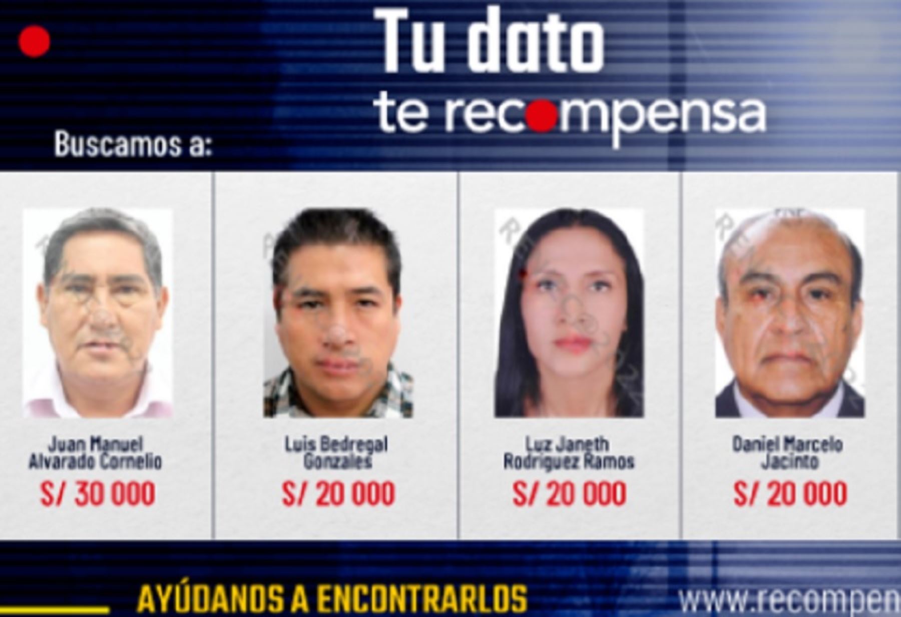 Programa de Recompensas busca a suspendido gobernador de Huánuco y exalcalde de Trujillo