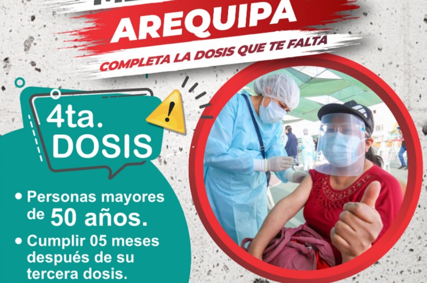 Arequipa: mayores de 50 años reciben desde hoy cuarta dosis de vacuna contra covid-19