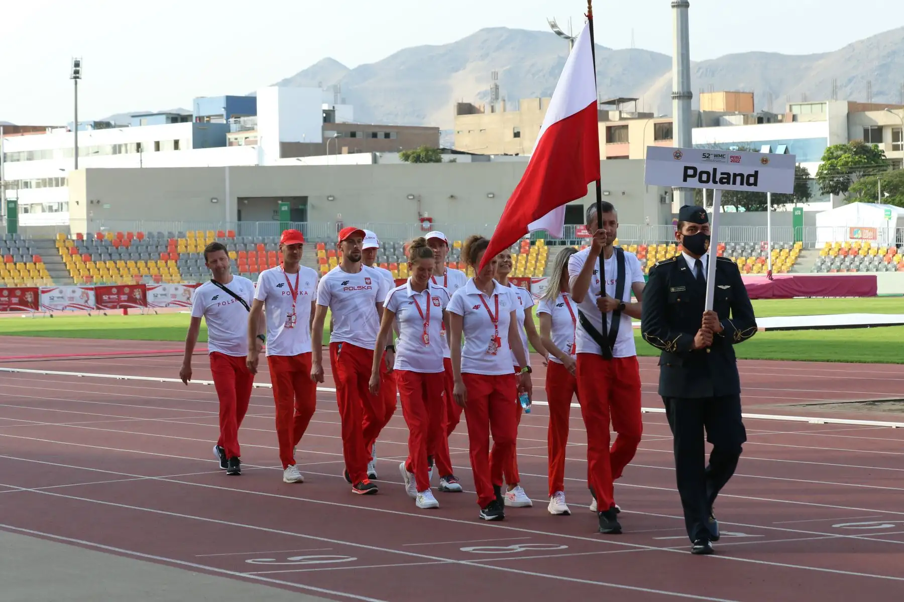 Así se desarrolló la ceremonia de inauguración del 52º Campeonato Mundial Militar de Maratón en la Videna, San Luis. Foto: ANDINA/Eddy Ramos