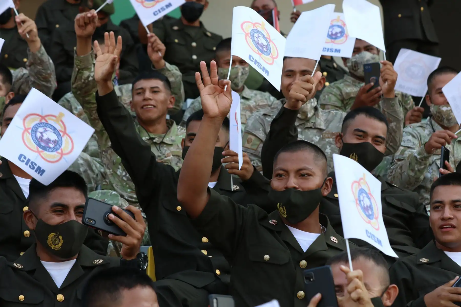 Así se desarrolló la ceremonia de inauguración del 52º Campeonato Mundial Militar de Maratón en la Videna, San Luis. Foto: ANDINA/Eddy Ramos