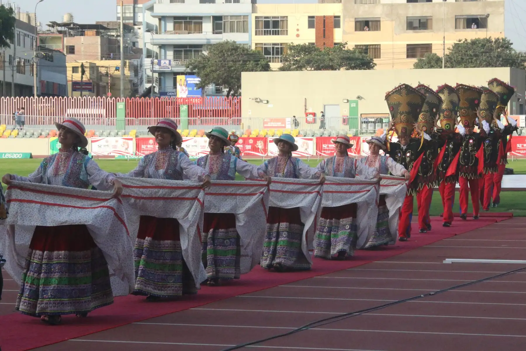 Así se desarrolló la ceremonia de inauguración del 52º Campeonato Mundial Militar de Maratón en la Videna, San Luis. Foto: ANDINA/Eddy Ramos