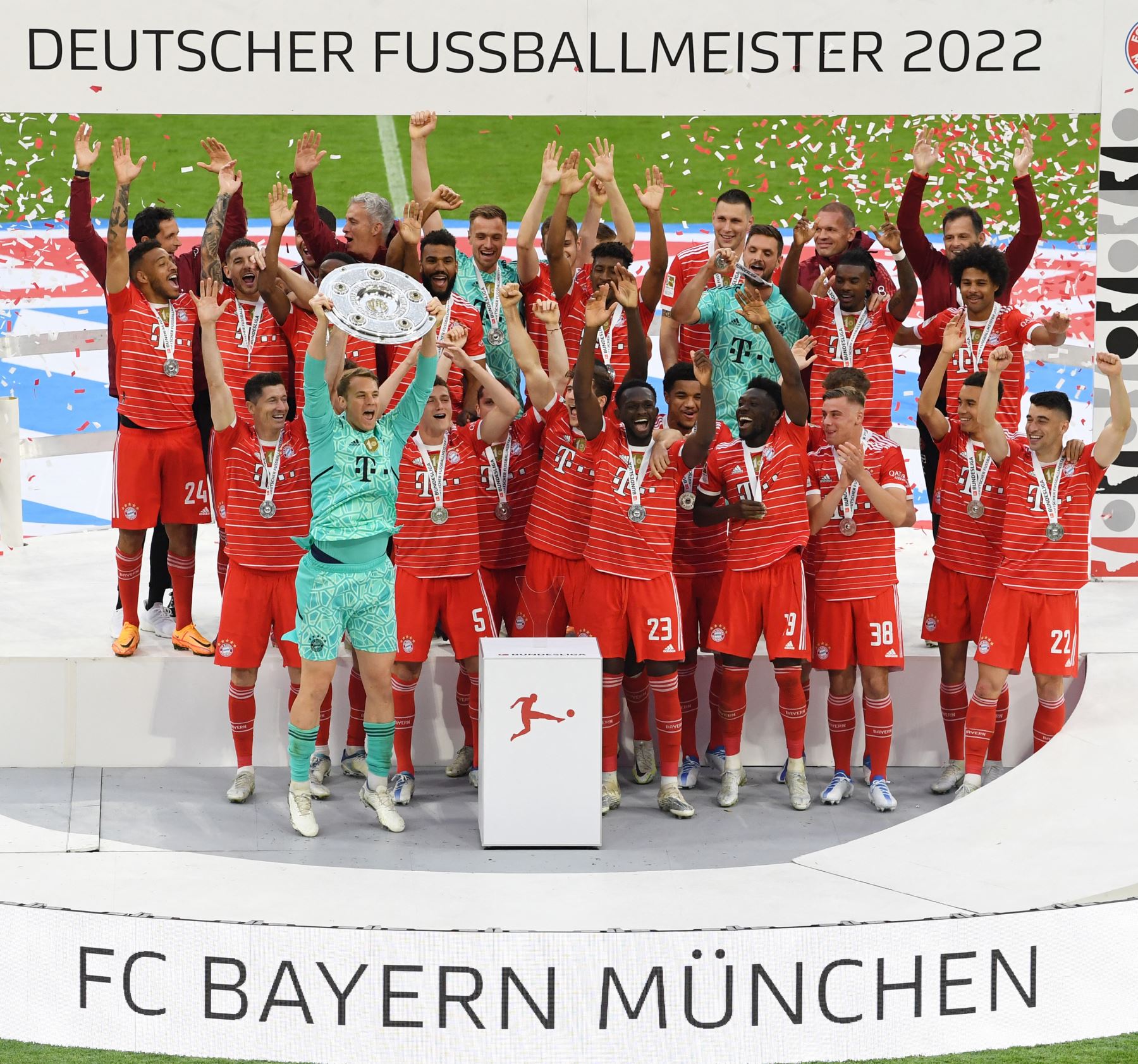 Bayern recibe oficialmente el título de la Bundesliga por décima vez consecutiva