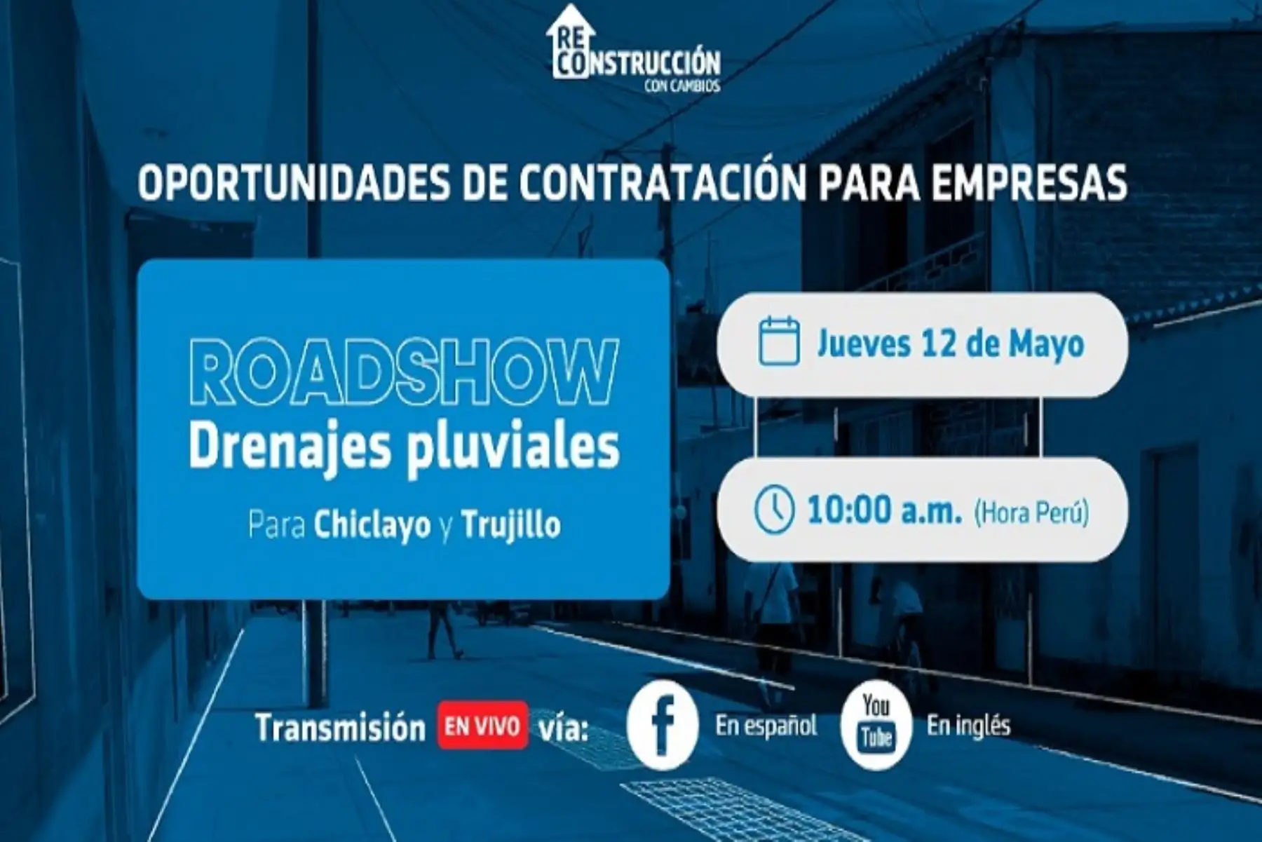 Presentación de oportunidades de contratación se  transmitirá a través de las redes sociales de la ARCC  a partir de las 10:00 horas.