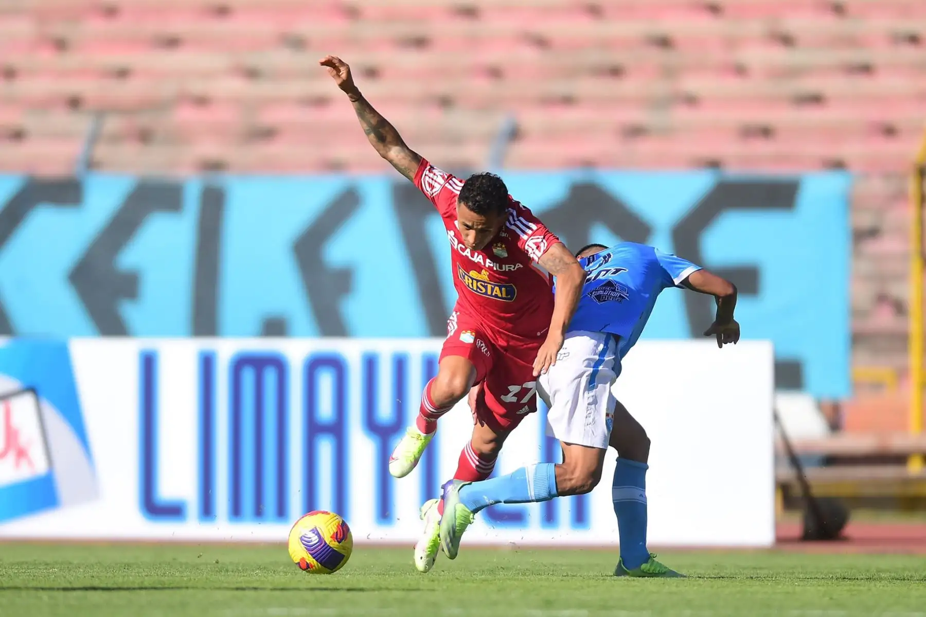 Sporting Cristal choca ante ADT por jornada 13 de la Liga 1, en el Estadio del IPD, en Huancayo. Foto: ITEA Comunicaciones
