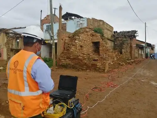 Amazonas inicia labores para restaurar la emblemática torre de la iglesia La Jalca Grande, que colapsó a causa del fuerte sismo de magnitud 7.5 que afectó a esa región a fines de noviembre de 2021. Foto: ANDINA/difusión.
