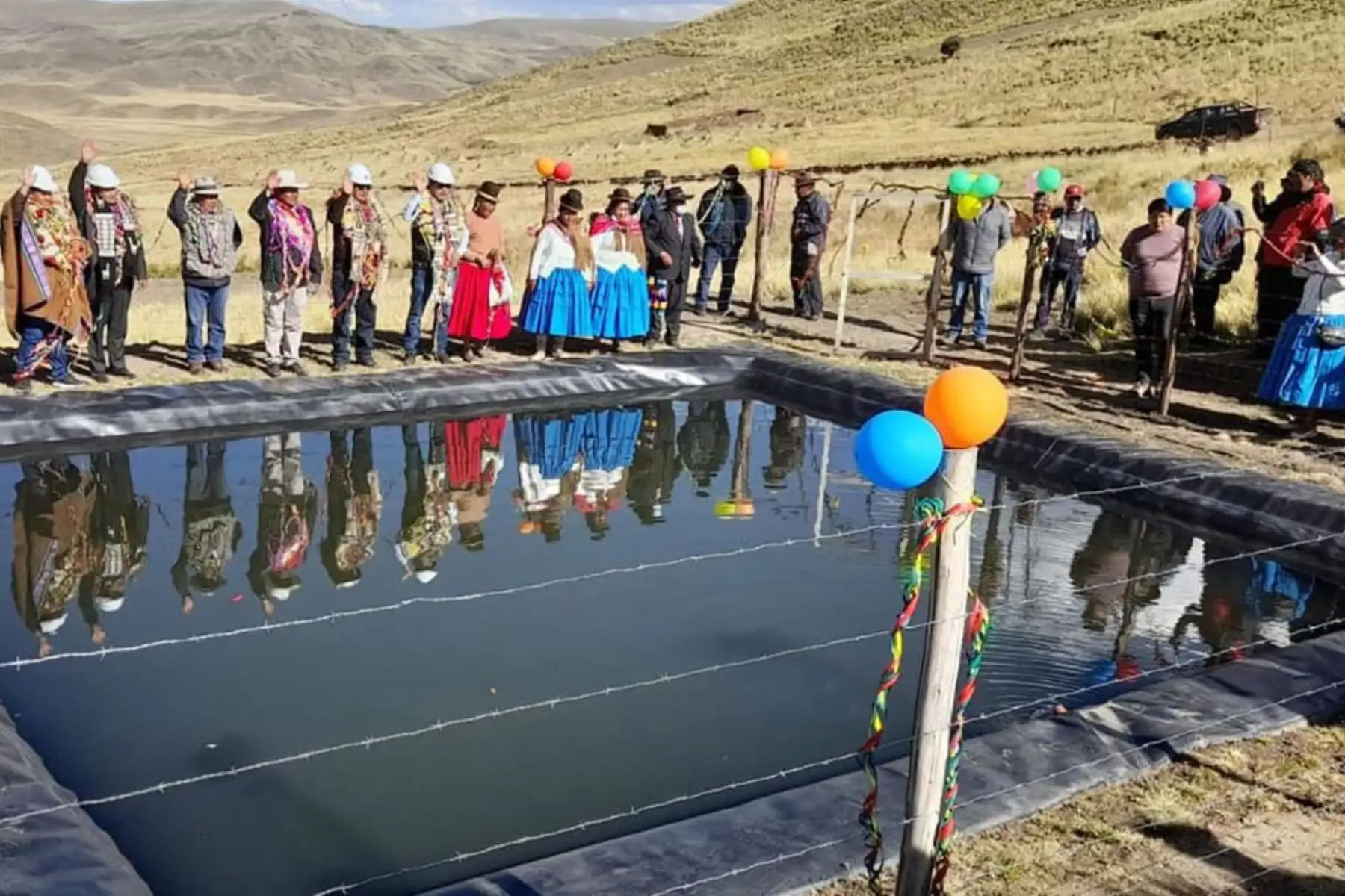 Puno impulsa proyectos de cosecha de agua para hacer frente a la escasez del recurso hídrico para la agricultura y ganadería. ANDINA/Difusión