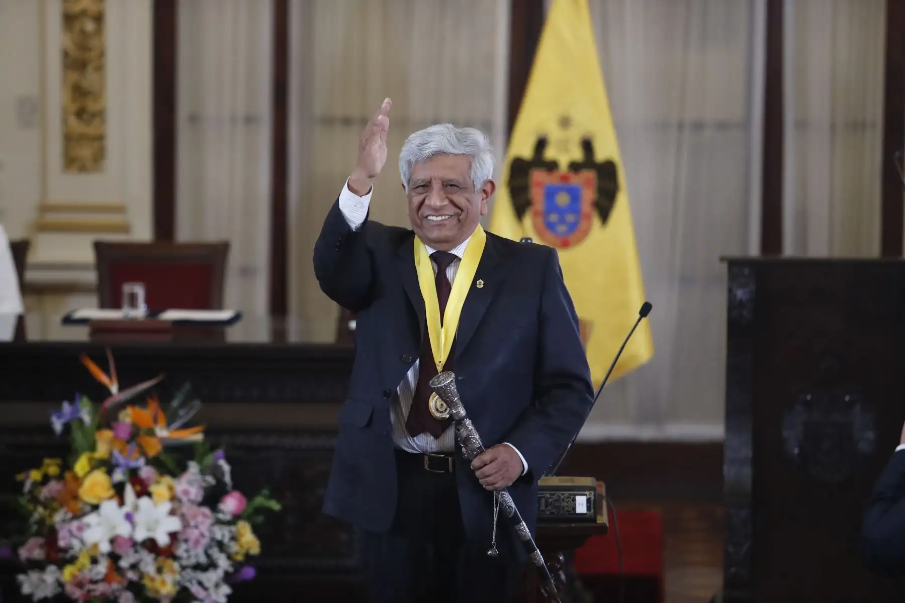El arquitecto Miguel Eugenio Romero Sotelo jura como nuevo alcalde metropolitano de Lima. Foto: ANDINA/ Renato Pajuelo